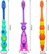 12 Pieces Toddler Toothbrush Bulk Kids Toothbrush Pack, Manual Baby Toothbrushes with Covers, Soft Bristle Animal Design