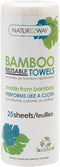 NatureZway Bamboo Perforated Towels - Rayon Made from Bamboo, 25 Sheets