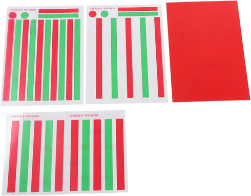 Red Green Vision Correction Cards, Red Green Myopia Training Cards Disinhibit Training Reading Aids Myopia Strabismus
