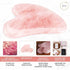 Natural Rose Quartz Gua Sha Facial Tools for Face Sculpting, Shaping, Reduce Puffiness, Massage Stone for Eyes and Body