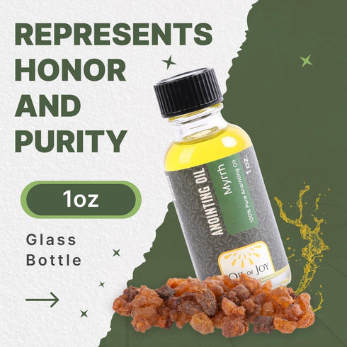 Oil Of Joy 1oz Anointing Oil Myrrh Anointing Oil for Prayers Myrrh Essential Oil Anointed Oil Prayer
