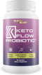 KETO FLOW PROBIOTIC - Premium Probiotics & Prebiotics, Keto Friendly Formula, 40 Billion CFU for Gut Biome