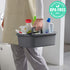 Large Gray Cleaning Supplies Caddy | Portable Household Organizer