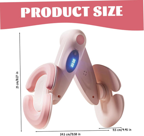 Uanqfegy Adjustable Pelvic Floor Exercise Device for Women, Portable Muscle Trainer for Home Office Gym