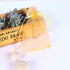 100pcs 5x7 inch Gold Gifts Wrap Bags, Organza Sheer Fabric Bulk, Drawstring Reusable Pouch for Baby Shower Favor, Craft