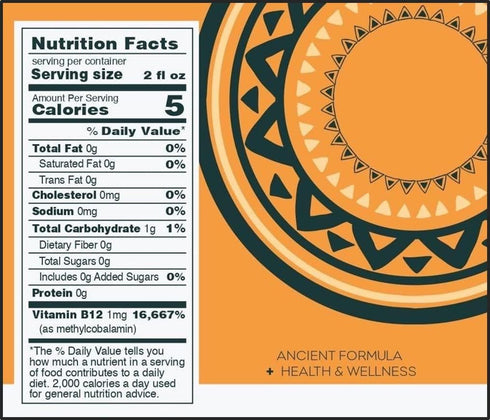 Heal Organic Natural Energy & Super Performance Shot - Pre Workout Boost, Immune Support, Vitamin B12 (2oz Bottle)
