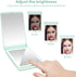 WOBSION Lighted Compact Mirror, Rechargeable Travel Makeup Mirror with Light, 1x/3x Magnifying, Gifts for Girls
