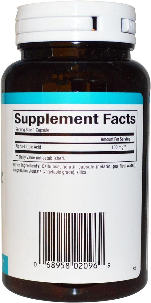 Natural Factors Alpha-Lipoic Acid, 100 mg, 120 Capsules