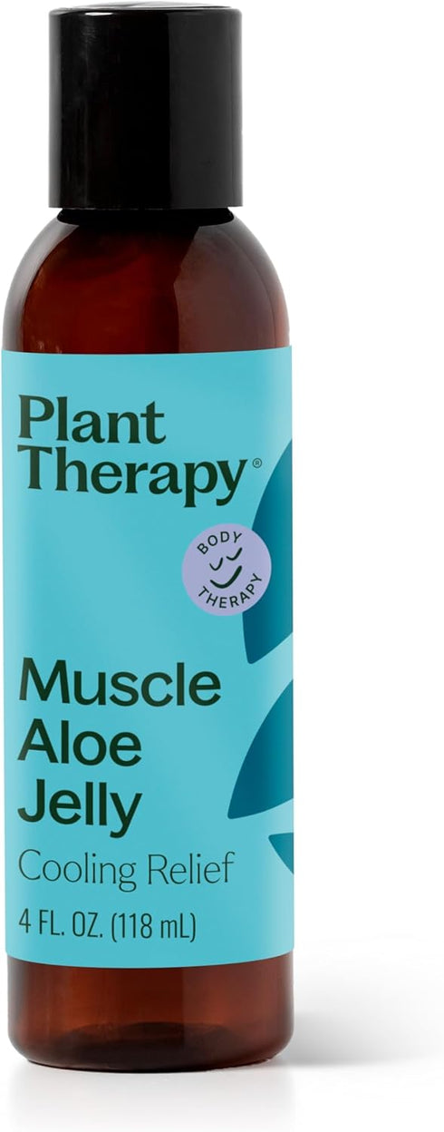 Plant Therapy Muscle Aloe Jelly 4 oz Aromatherapy Jelly, All Natural