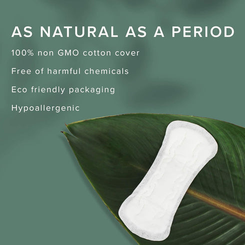 Veeda Natural Cotton Ultra Thin Panty Liners for Women, 40 Count - Hypoallergenic & Comfortable