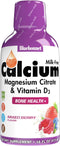 Bluebonnet Nutrition Liquid Calcium Citrate, Magnesium, Vitamin D3 - Bone Health, 16 fl oz, Mixed Berry Flavor