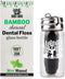 Dental Floss with Bamboo Charcoal Woven Thread, Mint Flavor for Fresh Breath