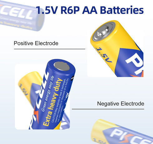 PKCELL 20-Pack AA High-Performance Batteries, Long-Lasting Alkaline 1.5 Volt Battery for Household Devices, Electronics