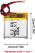 HRYHWASE 3.7V 150mAh 502020 Pack Lithium Polymer Battery Lipo Rechargeable Replacement Lithium Ion Battery for Toy