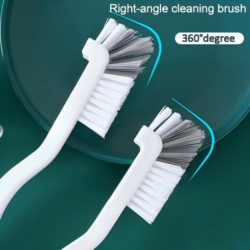 Houseluxe Kitchen Scrub Brush Edge Corner Cleaning Brush Hard Bristle Cleaning Supplies for Kitchen, Bathroom, Corner
