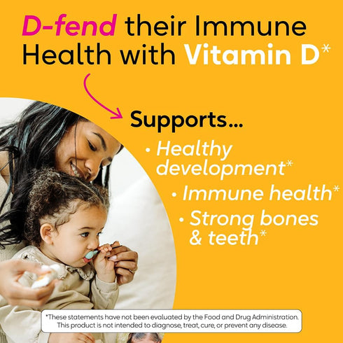 BioGaia Immune Active Baby Probiotic Drops + Vitamin D, for Digestive & Immune Health, 50 Day Supply