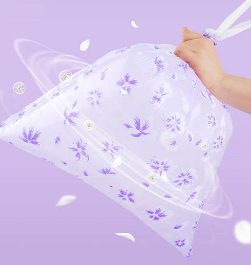 YIHUANYIFA 4 180pcs 02, 180pcs) Gallon Trash Bags Drawstring Tear-Free Separated for Bathroom Office Home Bedroom Trash