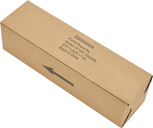 Immuson 12 20 (4 Rolls-1400 Food Storage Bag, x Plastic Produce Bag on a Roll Fruits, Vegetable, Bread, Food Storage