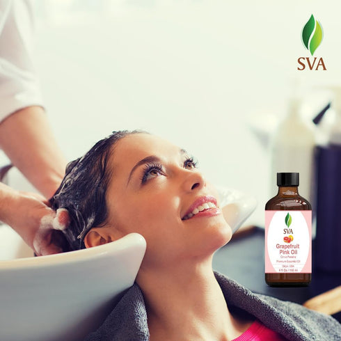 SVA Organics Grapefruit Pink Oil with Dropper - 118 ml (4 fl. oz.) 100% Pure for Skin, Hair, Aromatherapy