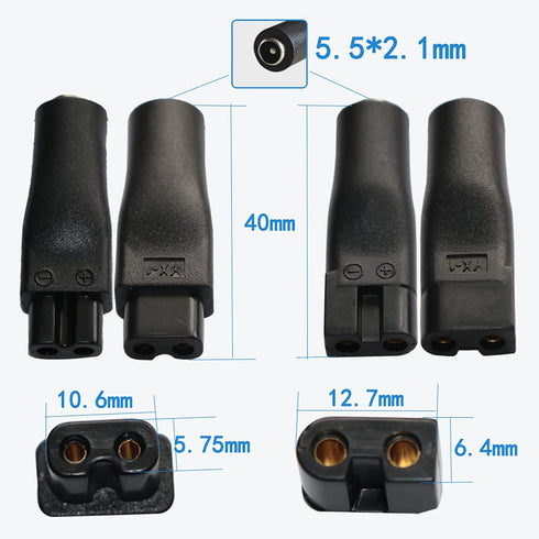 Power Cord 5V Replacement Charger USB Adapter for Electric Hairdressers, Shavers, Purifiers, Table Lamps and Others,