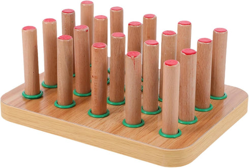 Wooden Finger Coordination Pegboard for Hand Training Enhance Fine Motor Skills Improve
