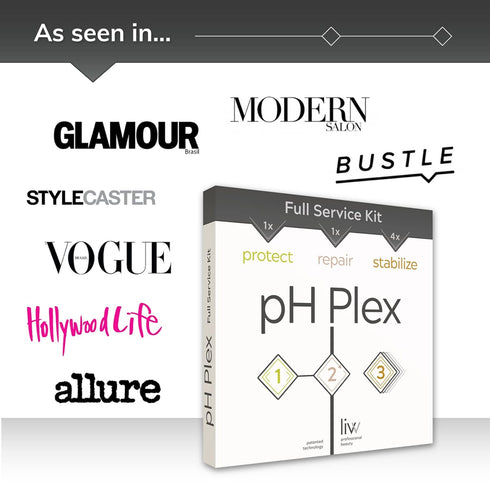 pH Plex Full Service Kit, Hair Care Treatment for Home Hair Color & Bleach, 1 Month Supply