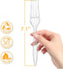 POSATE Heavy Duty Plastic Forks, Clear Disposable, Pack of 60 by POSATE