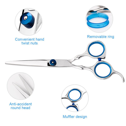 Professional Home Hair Cutting Kit - Haircutting Scissors, Thinning Shears Kit with Comb and Case for Men & Women
