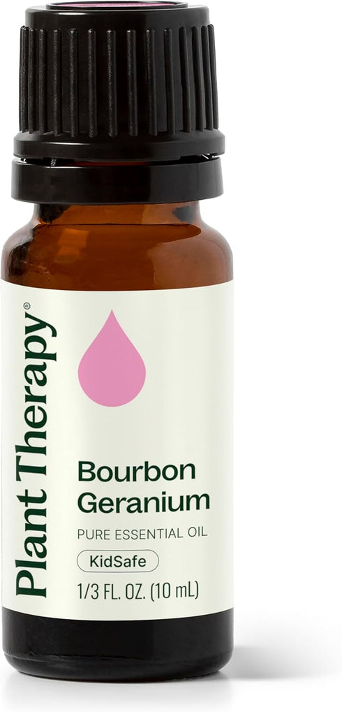 Plant Therapy Geranium Bourbon Essential Oil, 100% Pure, 10 mL (1/3 oz), Natural Aromatherapy