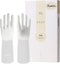 LANON 3 Pairs Skin-Friendly Cleaning Gloves, Unlined Dishwashing Kitchen Gloves, Reusable, Non-Slip, Brilliant White
