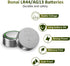 BONAI LR44 AG13 Batteries 1.5V Button Cell Battery (50 Count) - High Capacity Packaging Upgrade