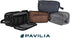 PAVILIA Toiletry Bag for Men, Dark Brown Travel Essentials Shaving Dopp Kit, Organizer Case for Grooming