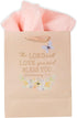Christian Art Gifts Gift Bag/Tissue Paper Set Abundantly Blessed Bible Verse, Pink Butterfly, Medium Deuteronomy 7:13