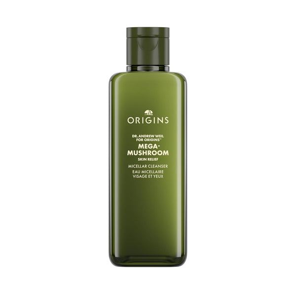 Origins Mega-Mushroom Micellar Cleanser for Sensitive Skin, 6.7 Fl Oz with Reishi Mushroom