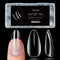 Modelones Medium Almond Nail Tips, 500Pcs Clear False Acrylic Press on Nails, 10 Sizes for Nail Extension DIY
