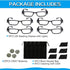 Reading Glasses Bright LED Readers with Lights, Lighted Magnifier Nighttime Reader Compact Full Frame Eyewear, 5PCS