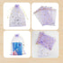 QIANHAILIZZ 100 Pack 7x9 Inch Moon Star Organza Jewelry Gift Pouch, Drawstring Wedding Favor Bags