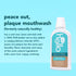 Hello Peace Out Plaque Mouthwash, Antigingivitis Alcohol Free, Natural Mint with Aloe Vera and Coconut Oil, 16 Ounce