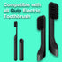 4-Pack Black Toothbrush Replacement Heads, Compatible with Quip Electric Brush Head Refill for Quip Black