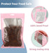 150 PCS-6x9 Reclosable Mylar Bags, Pink for Food Storage, Resealable Large Mylar Bag with Clear Window for Edible