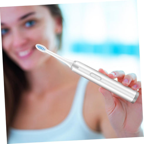HOODANCOS Waterproof Electric Toothbrush for Adults Non-Rechargeable Soft Bristle Tooth Cleaner Portable Oral Care Tool
