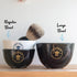 Ceramic Textured Shaving Bowl, Shave Soap & Shaving Cream Dish, Textured for Rich Lather, Black