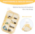 ljhaowu New Weekly Pill Organizer, Moisture-Proof Storage Case, Daily Travel Pill Storage Container, Travel Pill Box