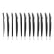 Men's Touch Up Razors, 12 Pack for Mustache and Beard, Black, 5.8 Inches