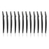 Men's Touch Up Razors, 12 Pack for Mustache and Beard, Black, 5.8 Inches