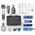 HOYOFO Women Makeup Bag, Portable Travel Toiletry Bag with Mesh Pocket for Women/Men, Black