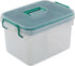 Lesbin Clear First Aid Box Organizer with Compartments, Plastic Family Medical Supplies Storage