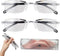 ROBOHOOK 2 Pcs Auto Focus Glasses Intelligent Zoom Smart Reading Color-Changing Anti Blue