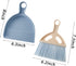 SOUJOY 6 Pack Small Dustpan and Brush Set, Mini Hand Broom and Dustpan for Table, Desk, Keyboard, Cars