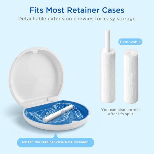 Aligner Chewies for Invisalign, 4-Pack Extended Length Orthodontic Chompers for Braces, Aligners, Retainers